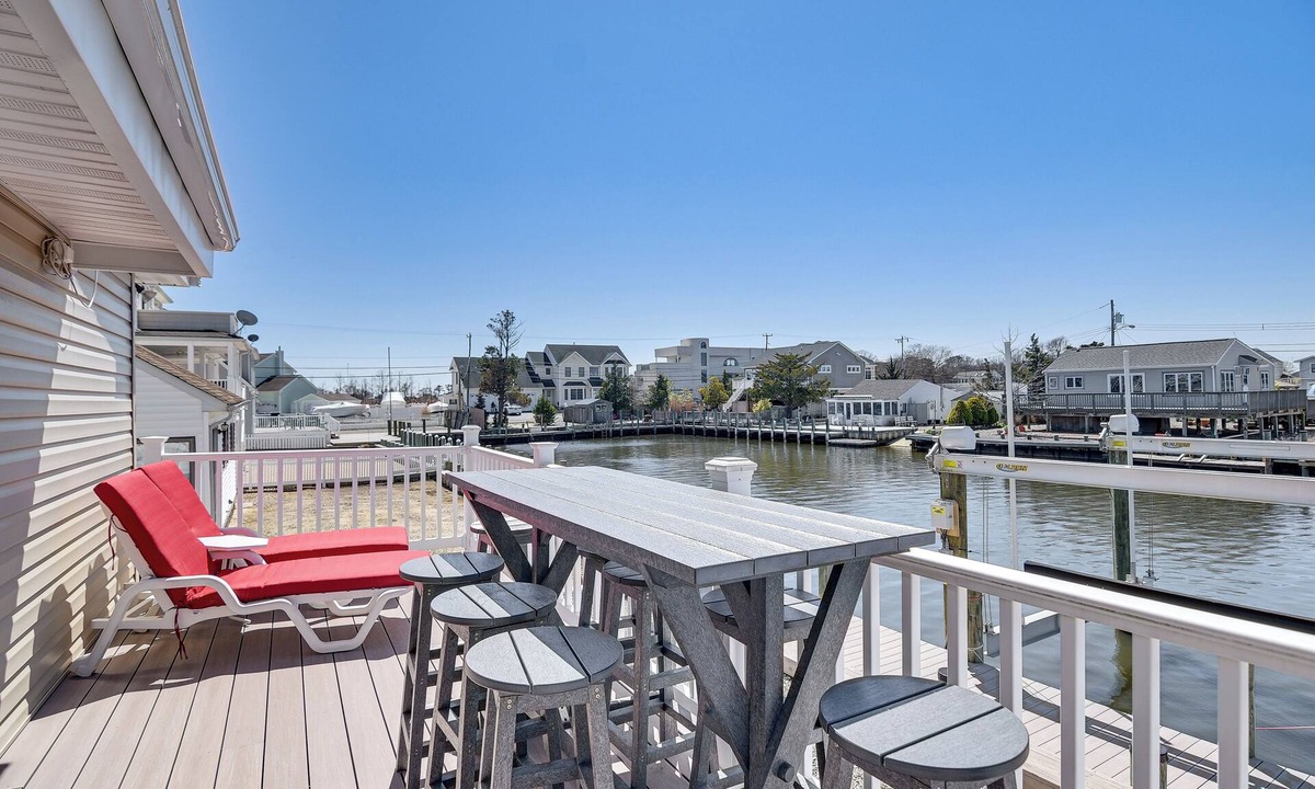 Forked River House | Bayfront Home w/Boat Dock & Deck in Forked River