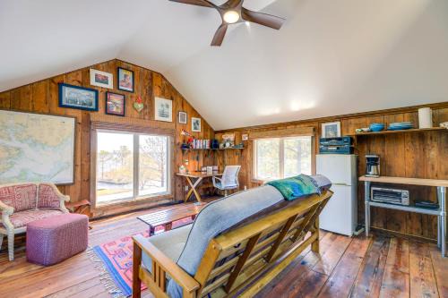 Hobucken Apartment | Riverfront Haven: Converted Barn w/Deck in Aurora