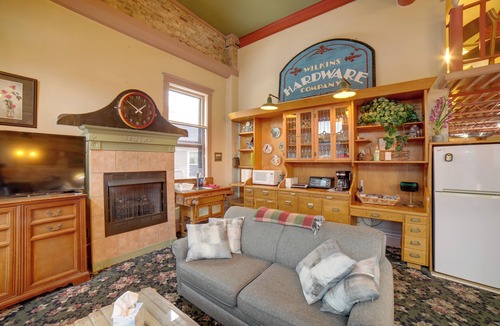 Saugatuck Apartment | Historic Hardware Loft 2 Blocks to Downtown