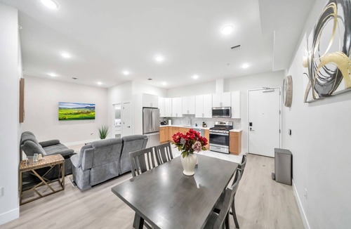 Paterson Apartment | Spacious & Modern Two-Bedroom Apartment with Private Balcony & NYC Skyline View